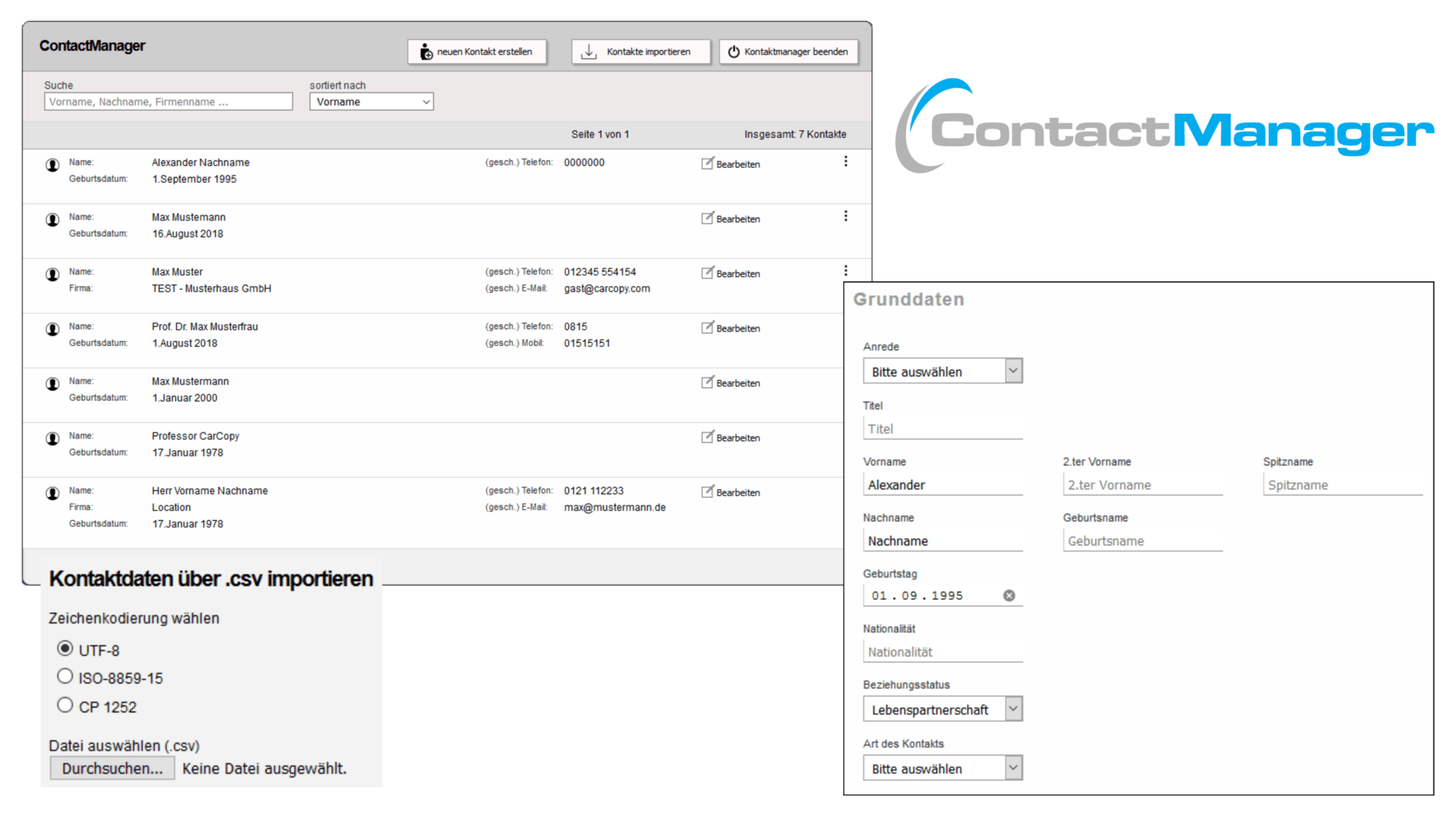 ContactManager Collage